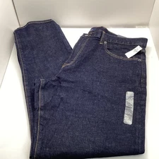 Men’s Gap Jeans 40 X 34 Straight Taper Flex Navy Denim Mid Rise