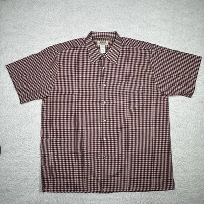 NWOT Duke Haband Pearl Snap Button Shirt Outdoor Pockets Red Men's 2XL - Image 1 of 4