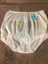 New Carole 100 Nylon Brief Panties Size 10 - Style 4047 White