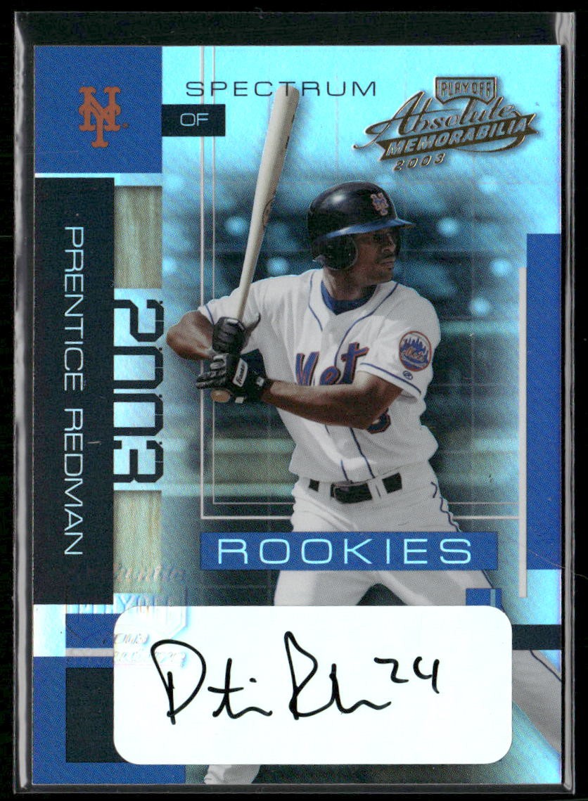 2003 Playoff Absolute Memorabilia #151 Prentice Redman Spectrum Signatures #/250