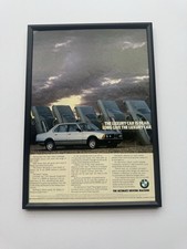 FRAMED Vintage E23 BMW 735i SE 7 Series Magazine Advert Man Cave Garage Retro