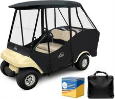 Golf Cart Driving Enclosure 2 Passenger for EZGO TXT RXV,600D Golf Rain Cover