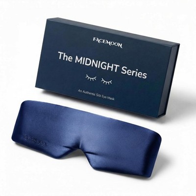 Silk Sleep Mask for Side Sleepers, Face-Hugging Padded Eye Cover, Eye Mask fo...