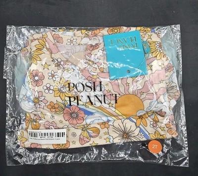 Posh Peanut Dolly Ruffled Cap Sleeve Tulle Bodysuit Floral Size 2T NEW 