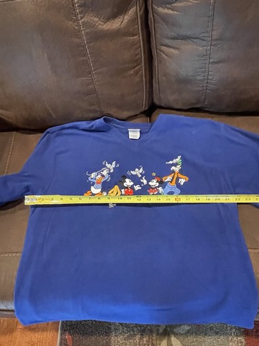 Disney Store "Micky and Friends" dunkelblau Fleece bestickt Top Größe Medium - Bild 7 von 21