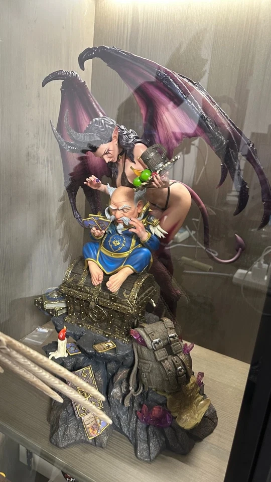 Mayfly Studio World of Warcraft WOW Brujo + Súcubo 1/5 Estatua Coleccionable Foto 3 de 4