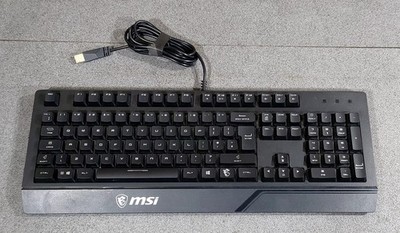 MSI Vigor GK20 Gaming Tastatur UK Layout - Membranschalter, wasserdicht