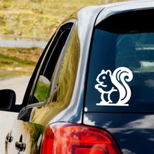 Squirrel Outline Vinyl Decal Sticker Car Truck Window Laptop Bumper d2