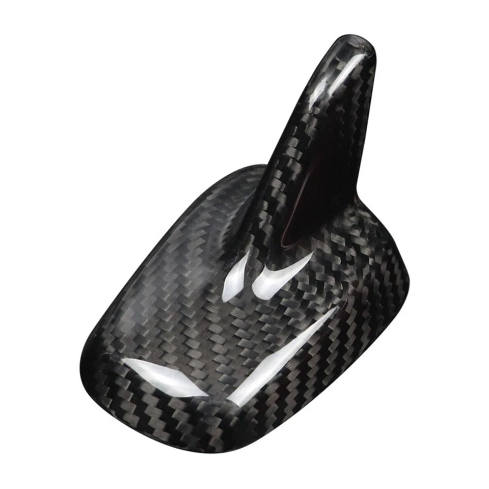 Gloss Real Dry Carbon Fiber Roof Shark Fin Antenna Cover For 15-21 Golf 7 GTi R - Imagem 2 de 4