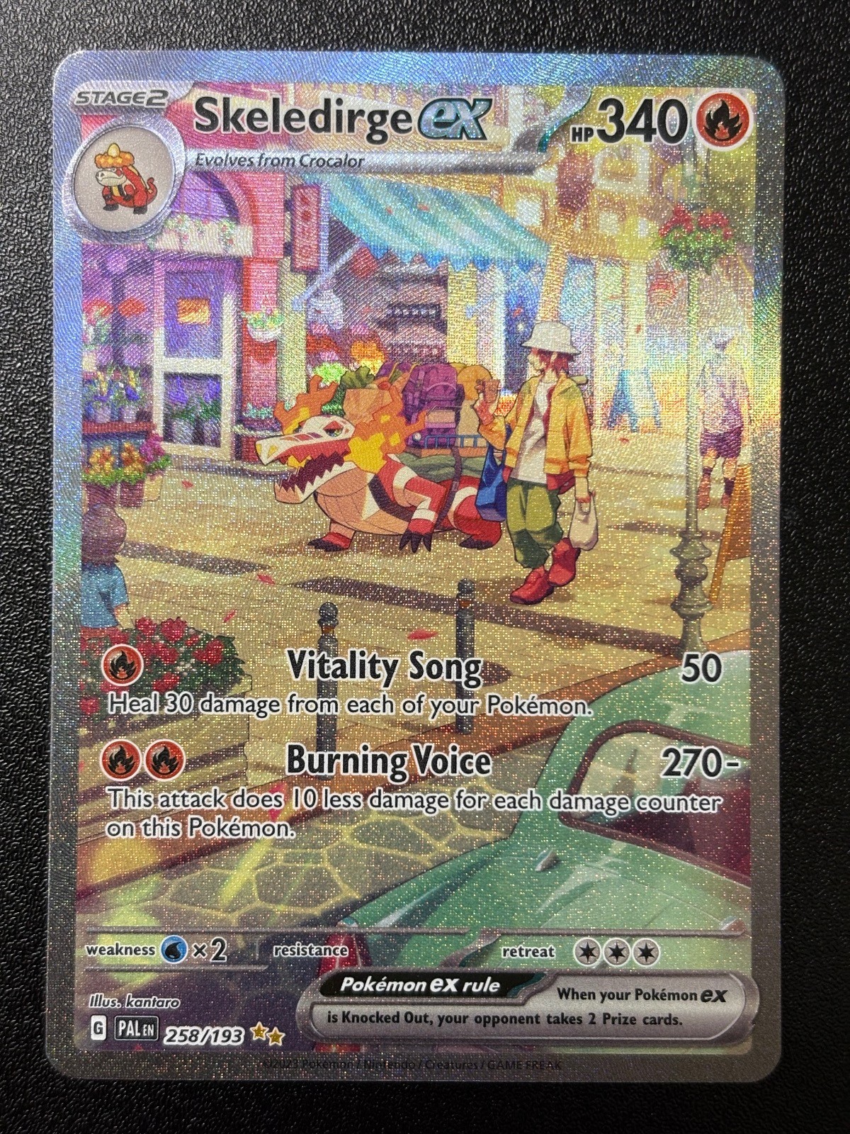 Skeledirge ex 258/193 Special Illustration Rare Paldea Evolved Pokemon Holo NM