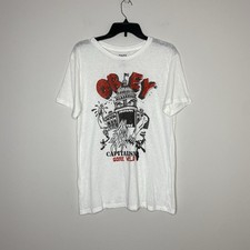 Obey Capitol Gains Capitalism Gone Wild Graphic T Shirt Mens M USA Off White