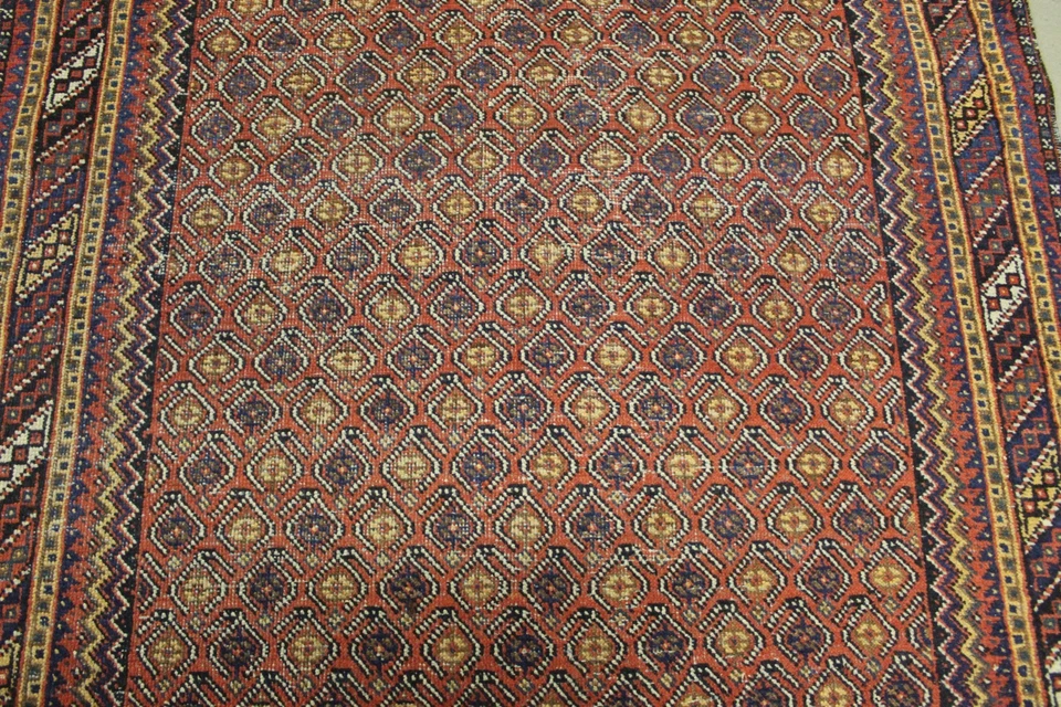 Antik handgeknüpfter Alte Perser Teppich 140 x 94 cm ca 80 Jahre alt - Bild 3 von 4