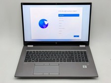 HP ZBook Fury 17 G7 17" UHD 4K Touch I7-10850H 512GB SSD 16GB W11P Webcam FPR