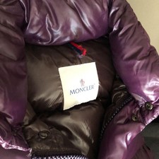 Moncler puffer jacket viola taglia 1 etichette Giappone