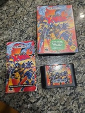 X-Men Sega Genesis CIB Complete in Box Manual Tested & Working