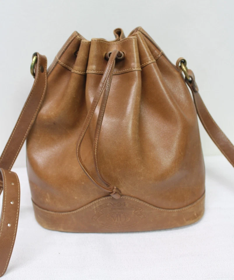 Ghurka Bistro Vintage Marley Hodgson Bag No 94 Bucket Drawstring Brown No J 23 - Image 3 of 4