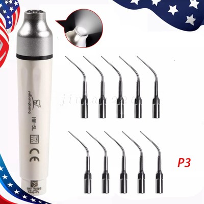 Dental LED Ultrasonic Piezo Scaler Handpiece/ Perio Tips P3 fit EMS Woodpecker