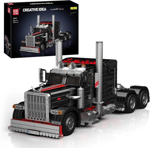 Mould King Technic American Heavy Truck Model Building Blocks Black 1797pcs Gift - Picture 2 of 15