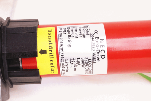 Neco Tubular Motor for Roller Shutters 120Nm with Manual Override - Picture 2 of 2