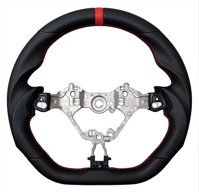 REVESOL Black Sports Steering Wheel Red Strip for 20172020 TOYOTA 86