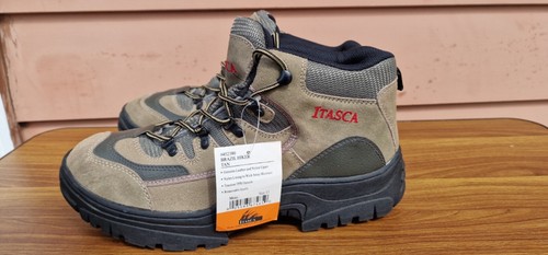 RARE Itasca Hiking Boots Mens Brown Leather Lace Up Brazil Ankle E93B - Picture 2 of 12