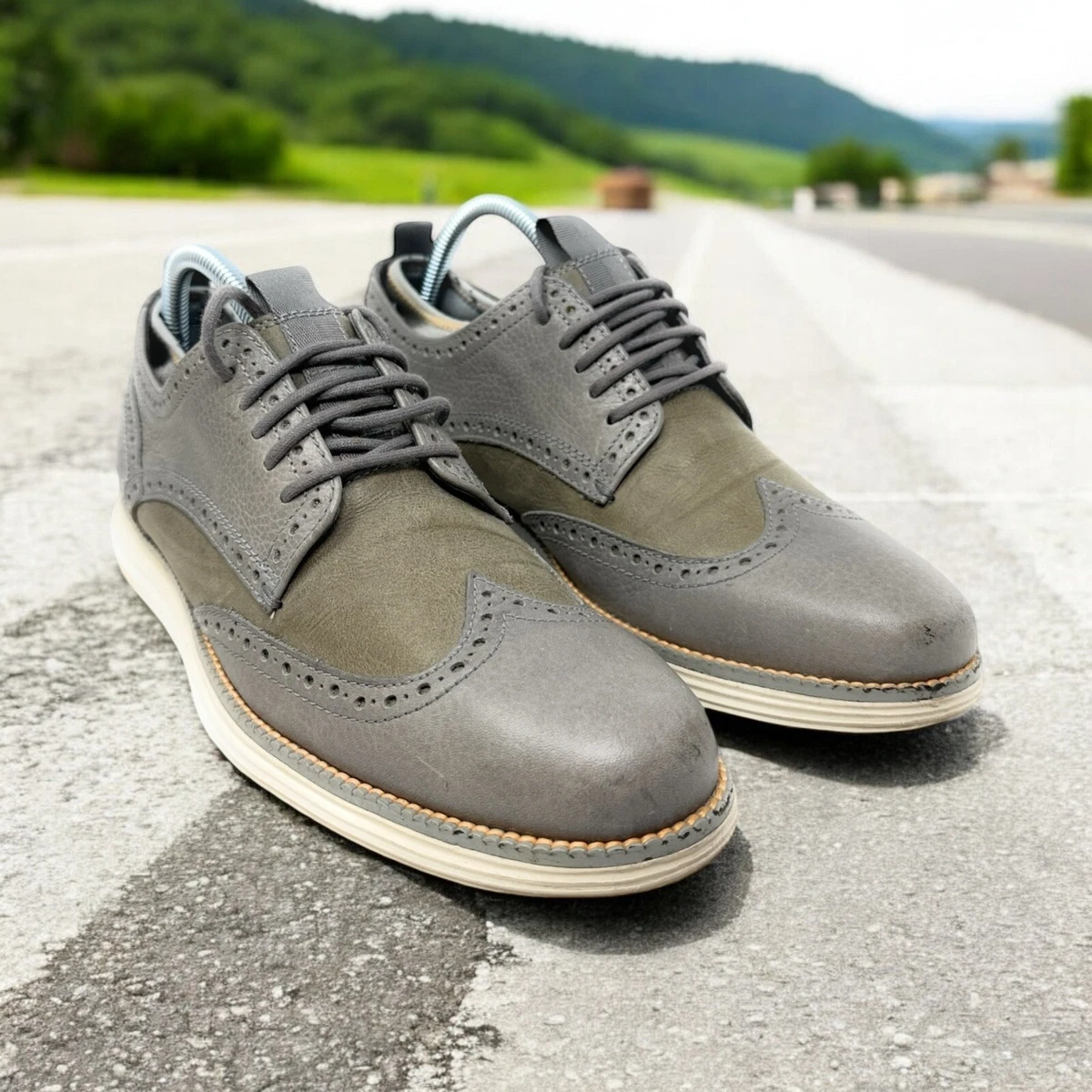 Cole Haan Leather Upper Multicolor Dress Shoes for Men for  display picture 3