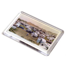 FRIDGE MAGNET - Vintage Wales - The Caravan Site, Trecco Bay, Porthcawl (bc)