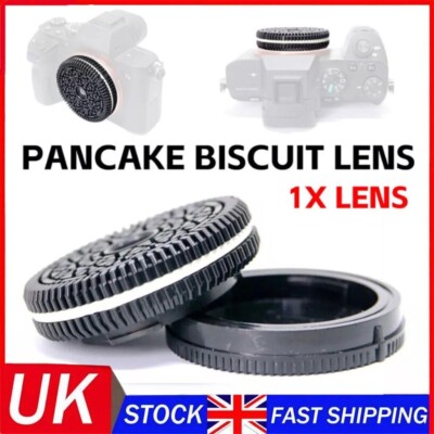 Für Sony E Mount Spiegellose Kamera Objektiv Pancake Biscuit Focus Free Filmy Lens