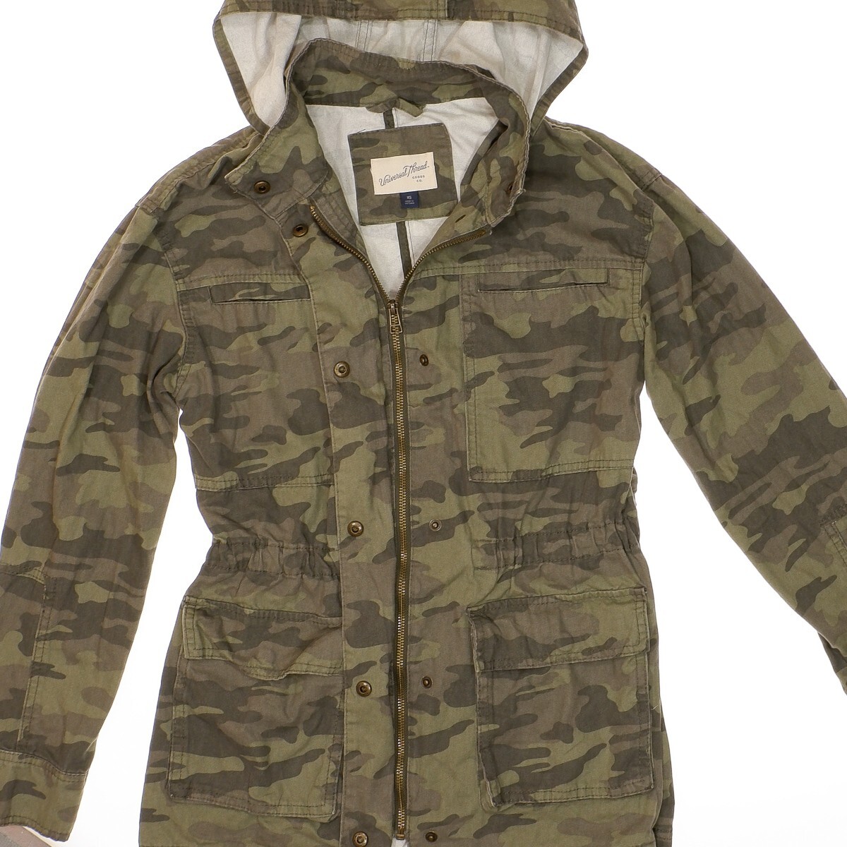 Universal Thread Jacket XS Hooded Camouflage Pock… - image 3
