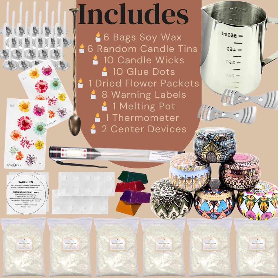 Complete Candle Making Kit - Candle Making - Candle Supplies - 45 Piece Kit - Image 3 of 4