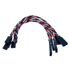 (5) Futaba Servo Extension Leads with 15CM Heavy Duty Twisted 20awg Wire