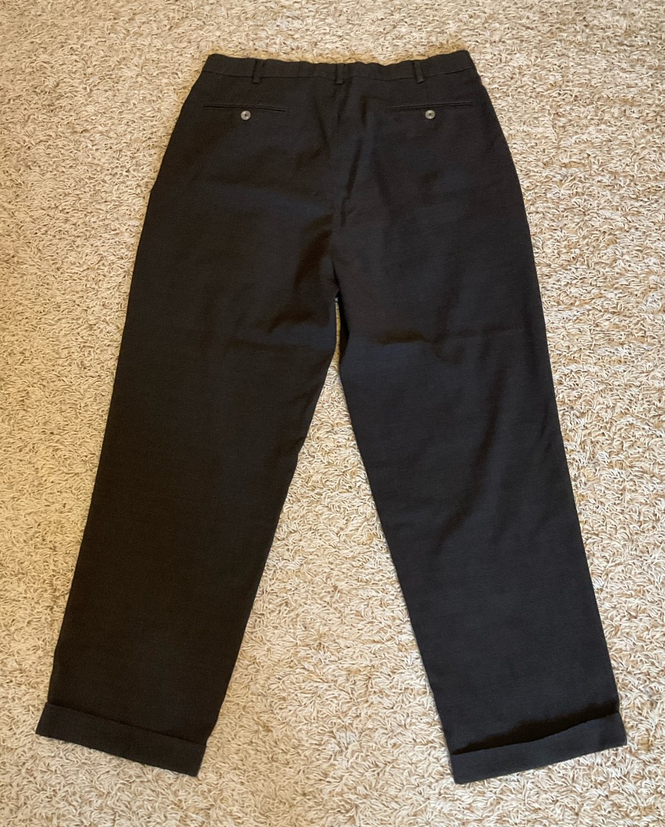 Perry Ellis Portfolio Dress Pants Mens 36x30 Brown Pleated Perry Ellis Portfolio Dress Pants Mens 36x30 Brown Pleated