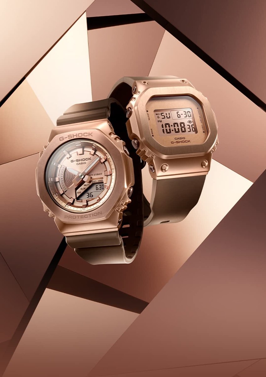 CASIO G-SHOCK GM-S5600BR-5JF Brown Metal Case Digital WoMen Watch