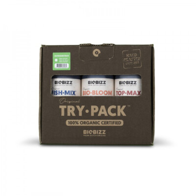 BioBizz Try-Pack Outdoor Trypack FishMix BioBloom TopMax Düngerset + Flyer