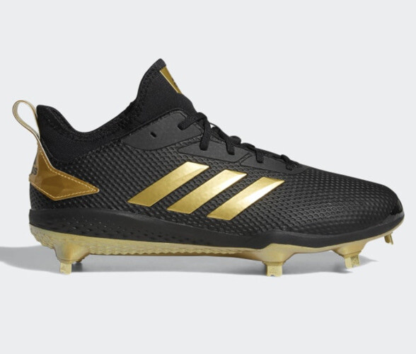 black and gold baseball cleats