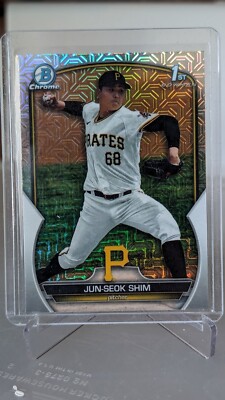   2023 Bowman Chrome Mega Box Jun-Seok Shim 1st Prospect #BCP-153 Pirates MLB 