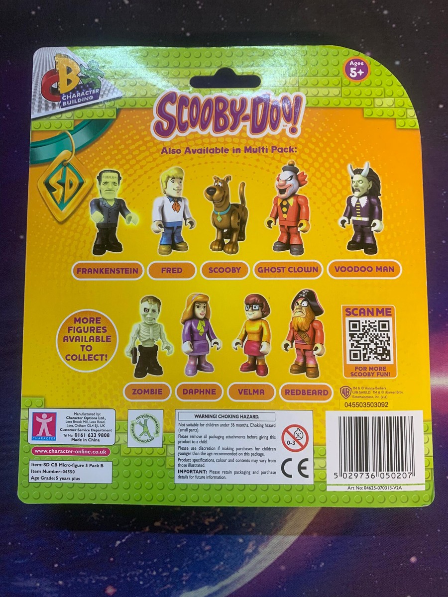 Scooby Doo Micro Figures by Character Building 5x Mini Figures New Sealed  Pack B