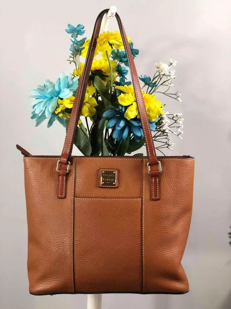 DOONEY & BOURKE Pebble Grain Small Lexington Shopper Bag in Brown (B2)