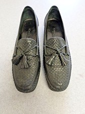 Cole Haan "Country" black leather tassel loafers. Women's 8 AA