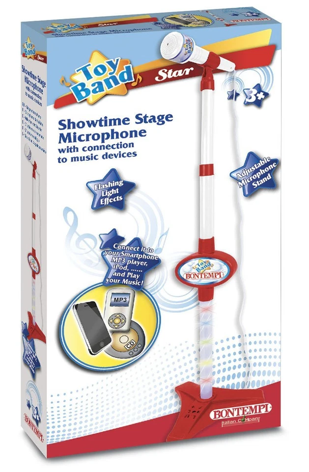 Microfono Bontempi 40 1120 Showtime, multicolore, 23 x 23 x 73 cm difettoso - Immagine 4 di 4