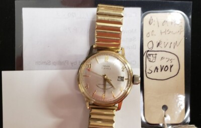 Vintage Orvin 17j wristwatch, 10k Gold filled band tops  display picture 3