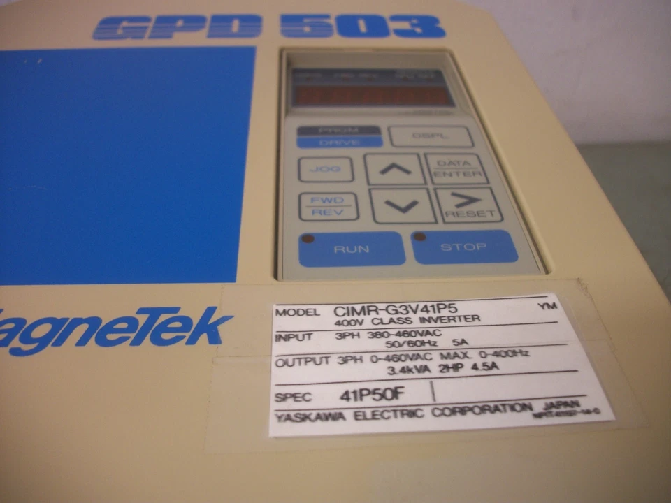 MAGNETEK GPD 503 2HP UNIDADE INVERSORA CIMR-G3V41P5 460VOLT 3PH 3.4KVA - Imagem 3 de 4