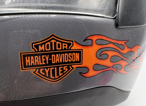HARLEY DAVIDSON Full Helmet Runway AGV Flames Italy Size Small Man Cave *READ - Picture 3 of 24