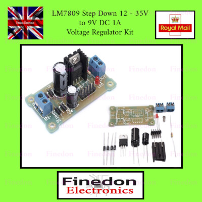 5 PZ LM7809 Step Down Modulo Di Alimentazione 12V-35V A 9V Kit Fai Da Te - Foto 6