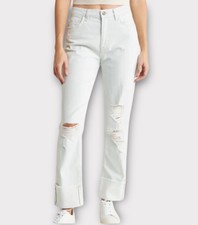 Current/Elliott Women’s Jeans Size 26 Relaxed Cuff Boyfriend Fit Distressed NWT