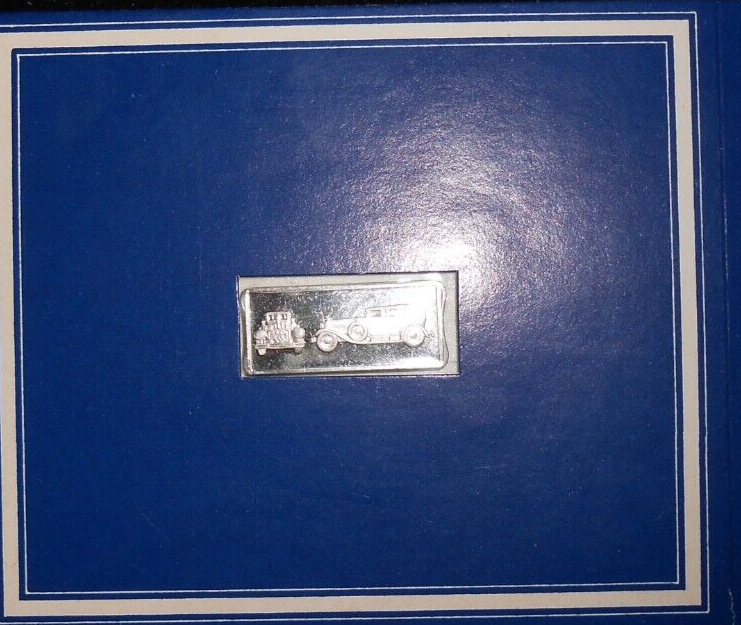 1980 FRANKLIN MINT CLASSIC CAR MUSEUM SILVER MINIATURE COL