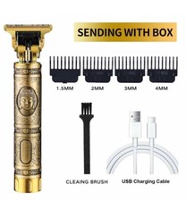 Vintage T9 Professional Hair Clippers Electric Waterproof Rechargeable Trimmers