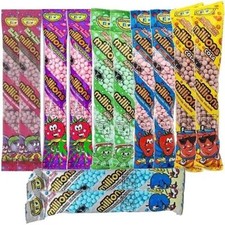 MILLIONS TUBES 60g Sweet Shop Vegetarian Vegan Chewy Candy Kids Party Bag Filler