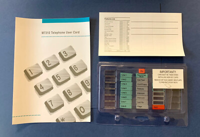 New Nortel Meridian M7310 Lit Pack, Buttons, Labels, and User Guide