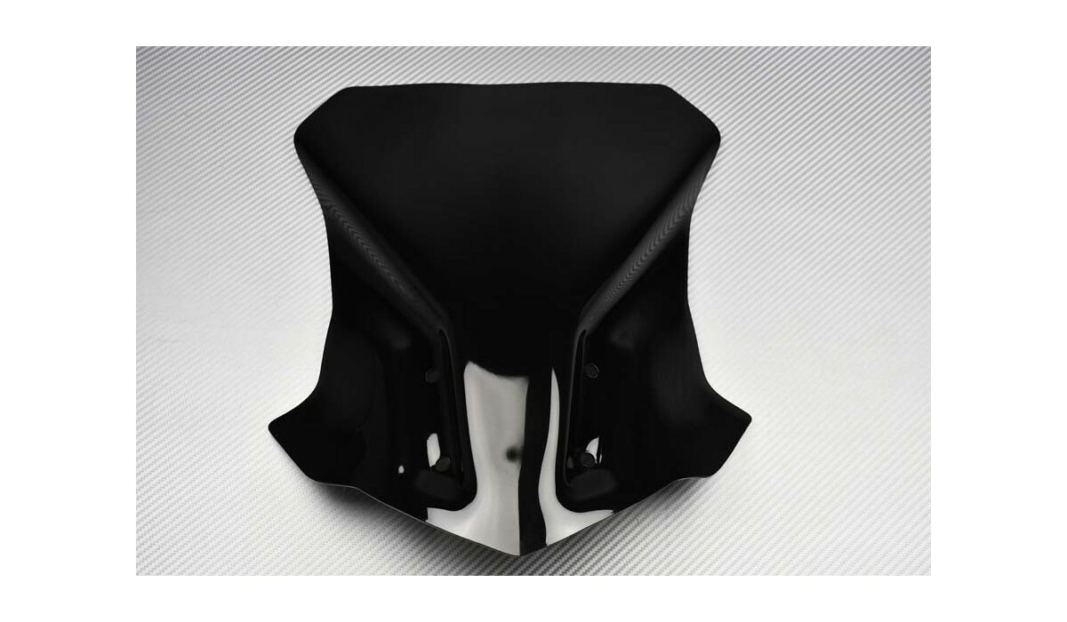 Bulle double courbure noire pour BMW G310GS 2017-2020 en polycarbonate haute résistance
